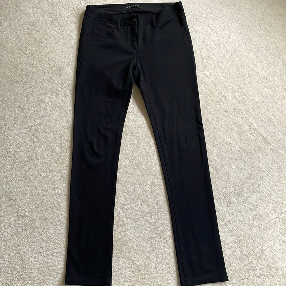 Theory black pants size approx 84